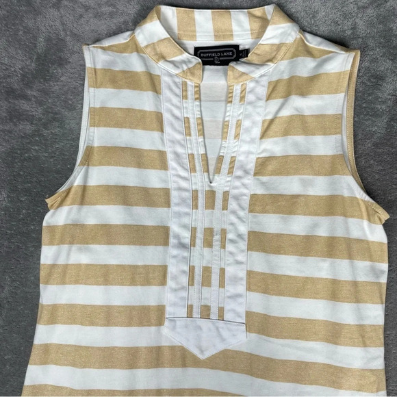 Duffield Lane Dress Women's Sz Small The Mackinac Striped Costal Sleeveless Mini - Picture 4 of 8